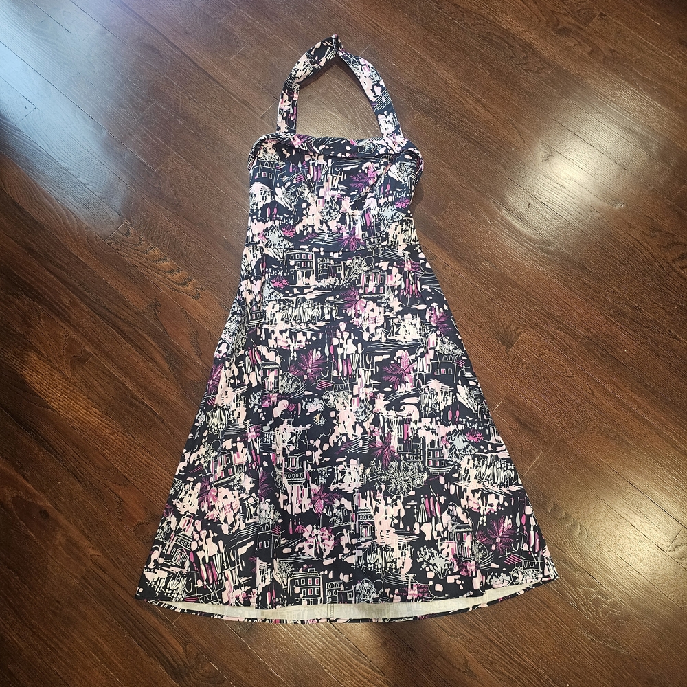 Charming Pink and Black Dress